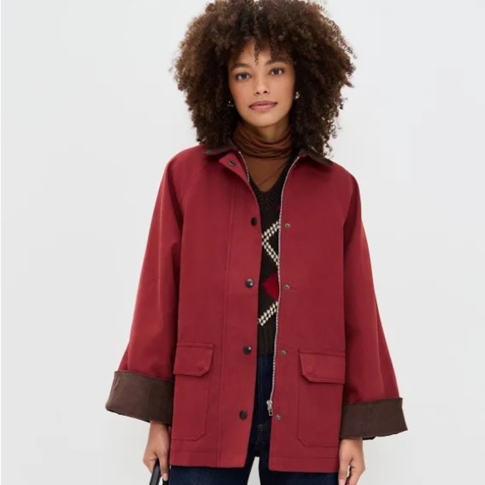 Moon River Burgundy Jacket with Chocolate Accents
